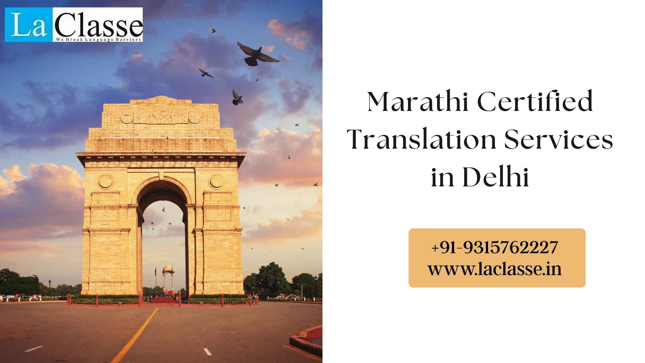 Marathi Certified Translation Services in Delhi
